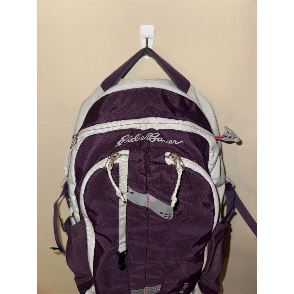 EDDIE BAUER Cassidy Day Pack Hiking Camping College BACKPACK 20L Purple And Gray - Picture 5 of 6